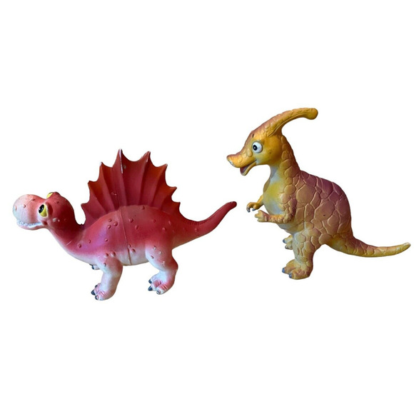 Friendly SPINOSAURUS & PARASAUROPHOLUS Dinosaur Toy Figures 2007 Plastic - Picture 2 of 8